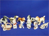 (11) Occupied Japan Dog Figurines