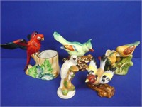 (5) Occupied Japan Bird Figurines