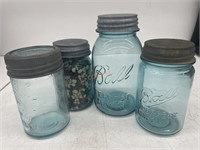Aqua Ball Mason Jars Set