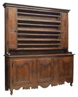FRENCH VAISSELIER DISPLAY CUPBOARD, 18TH/19THC.