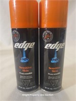 2 Edge Sensitive Skin Shaving Cream 7 oz