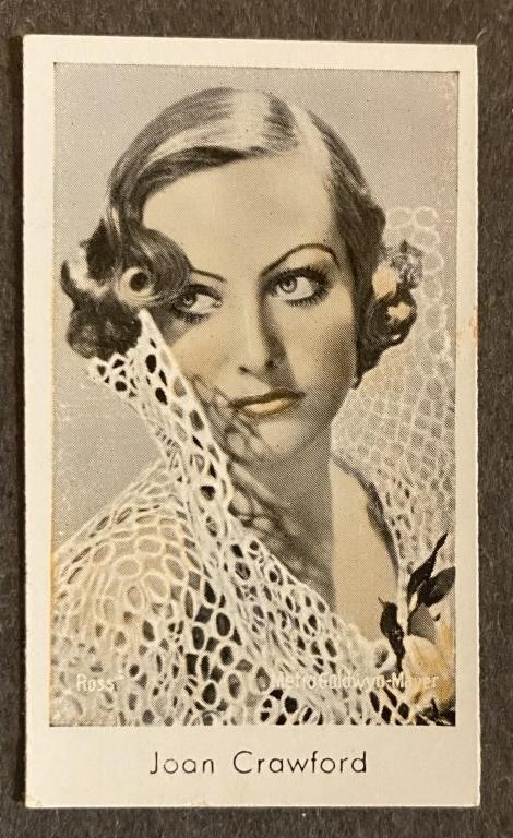JOAN CRAWFORD: CAID Tobacco Card (1934)
