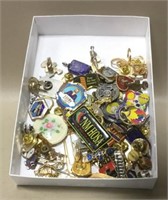 Souvenir Pins, Clips, Rings & More