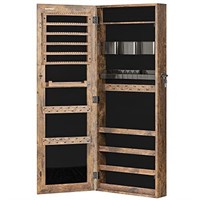 SONGMICS Jewelry Cabinet Armoire, Lockable Wall-Mo