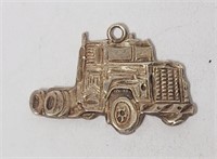 Big Rig Truck Pendant Sterling Silver VTG