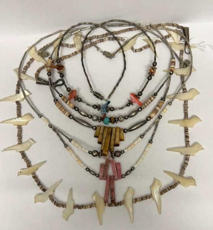 (4) Vintage Indian Necklaces