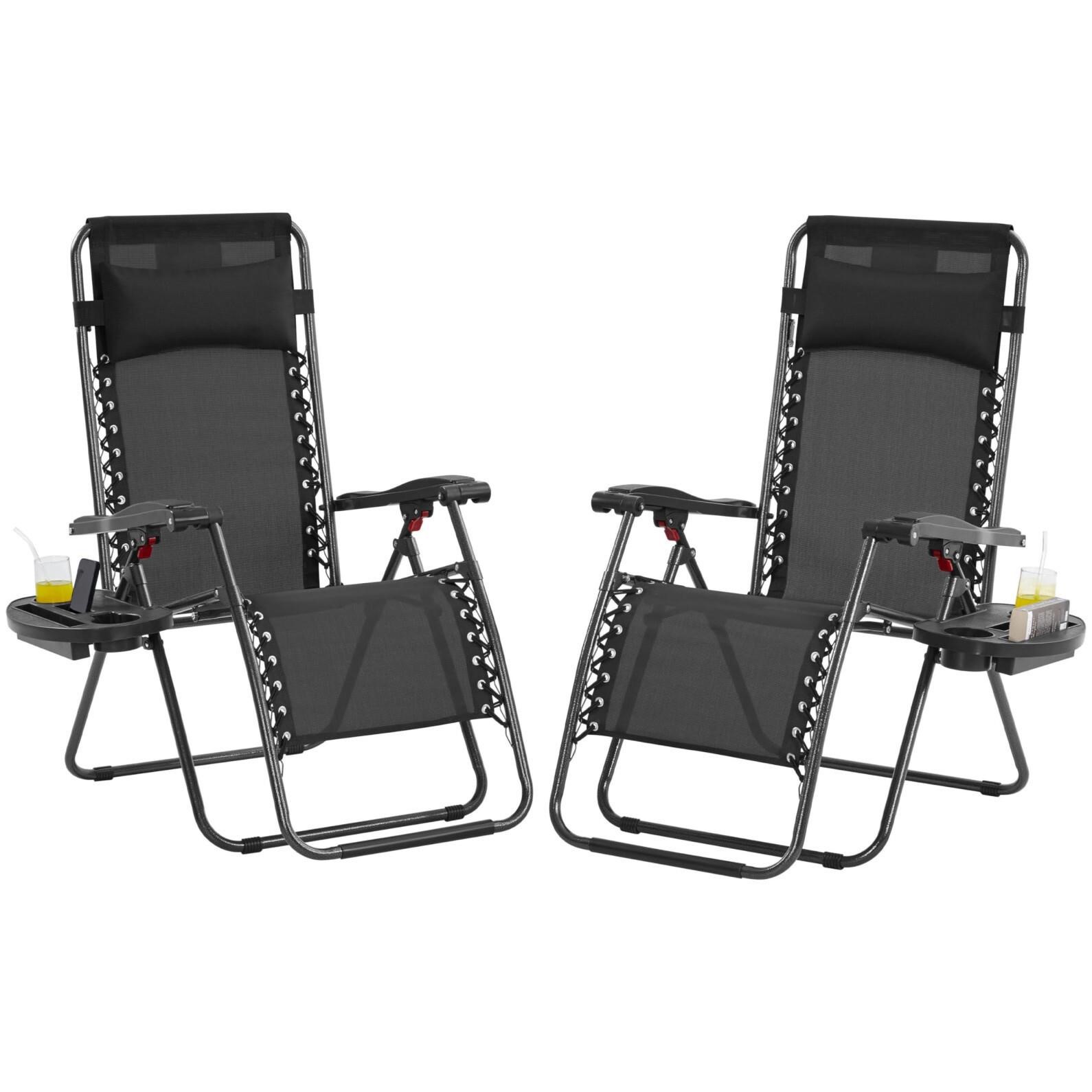 Yaheetech Zero Gravity Recliners Outdoor Adjustabl