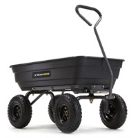 Gorilla Carts Poly Garden Dump Cart with Easy to A