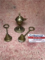 Brass Incense Burner and Candle Snufters