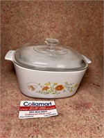 Corning Ware Wildflower Casserole Large with Lid