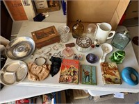 OLD BOOKS, COSTUME JEWELERY DISHES AND MORE