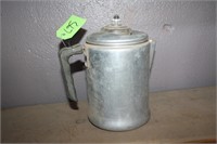 VINTAGE ALUMINIUM COFFEE POT