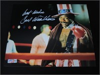 CARL WEATHERS SIGNED 8X10 PHOTO ROCKY COA