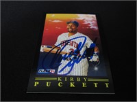 1991 FLEER KIRBY PUCKETT AUTOGRAPH COA