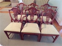 Shield back chairs