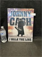 REPOP JOHNNY CASH METAL SIGN