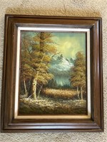 Oil painting on canvas signed frame is 28” x 24”