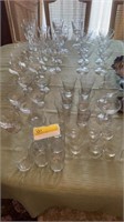 GLASS STEMWARE INCLUDING WATER GOBLETS,