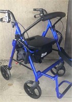 Drive walker w/seat and brakes