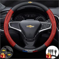 SMuiory Steering Wheel Cover Compatible with Chevr