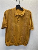 Vintage Knit Banded Hem Mens Shirt