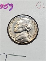 BU 1959 Jefferson Nickel