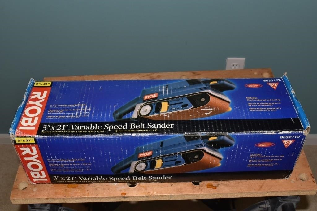 Ryobi BE321T2 3"x21" variable speed belt sander