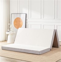 4 Inch Memory Foam Tri-fold Mattress, Queen