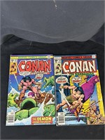 Pair 30 Cent Marvel Conan the Barbarian 69, 76 Com