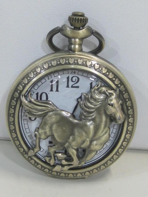 Horse Pocket Watch Untested