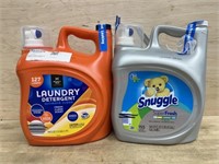 196oz members mark detergent & 164 oz snuggle