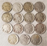 (15) 1930's Buffalo Nickels