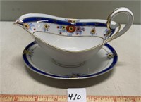 ADORABLE HAND PAINTED NIPPON GRAVY BOAT