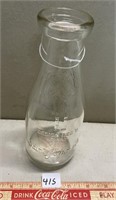 GREAT SAINT JOHN MILK BOTTLE REG 1937