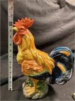 Rooster Statue - 13.24" T x 9.5" l X 5" w