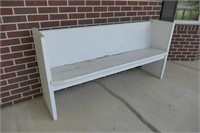 Bench on front porch