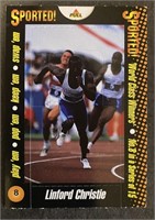 LINFORD CHRISTIE: 10 x MATCH Pop Up Cards (1996)