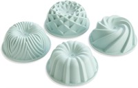 Nordic Ware Micro Mini Bundt Set  Four 1-Cup