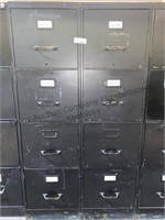 2–4 drawer metal filing cabinet. All drawers work