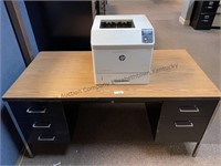 HP Laserjet M605 printer & 5 ft desk all drawer