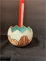 Southwestern handmade Navajo art pottery vase
