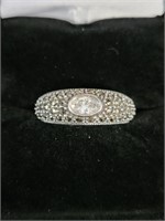 Silver and Marcasite Ring