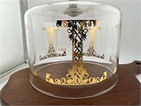 Vintage Pyrex Cheese Server w/ Glass Dome