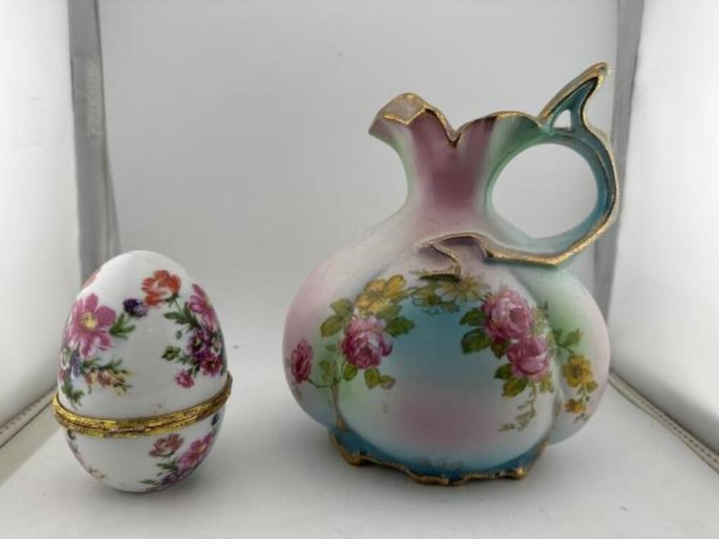 Ceramic Egg and Vase