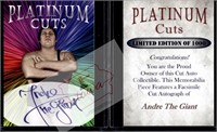 Andre The Giant Platinum Cuts facsimile auto