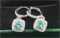 Sparkling Greem VVS Earrings