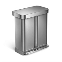 Stainless steel rectangular step can