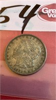 1921 Morgan silver dollar