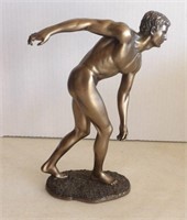 The Discus Thrower Mid Century Nude Figure