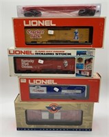 5 Lionel Reefer,Fire Fighting Instruction Cars NIB